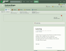 Tablet Screenshot of kyokoandkagra.deviantart.com