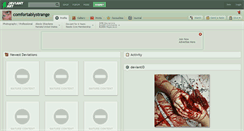 Desktop Screenshot of comfortablystrange.deviantart.com