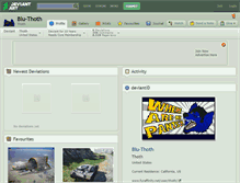Tablet Screenshot of blu-thoth.deviantart.com