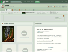 Tablet Screenshot of kebec.deviantart.com
