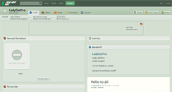 Desktop Screenshot of ladygod1va.deviantart.com