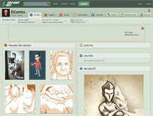 Tablet Screenshot of elcomics.deviantart.com