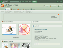 Tablet Screenshot of anti-naruto-x-hinata.deviantart.com