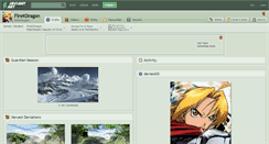 Desktop Screenshot of firekdragon.deviantart.com
