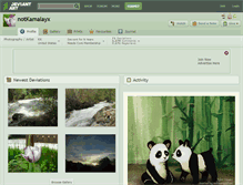 Tablet Screenshot of notkamalayx.deviantart.com