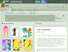 Tablet Screenshot of alleni.deviantart.com