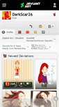 Mobile Screenshot of darkscar26.deviantart.com