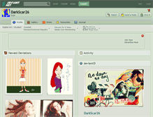 Tablet Screenshot of darkscar26.deviantart.com