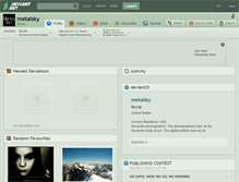 Tablet Screenshot of metalsky.deviantart.com