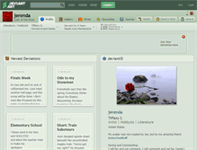 Tablet Screenshot of jerenda.deviantart.com