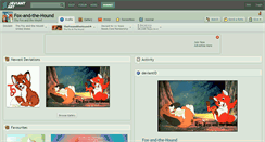 Desktop Screenshot of fox-and-the-hound.deviantart.com