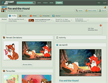 Tablet Screenshot of fox-and-the-hound.deviantart.com