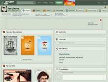 Tablet Screenshot of herohema.deviantart.com