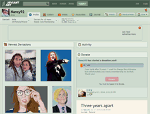 Tablet Screenshot of nancy92.deviantart.com