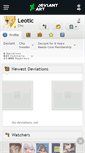 Mobile Screenshot of leotic.deviantart.com