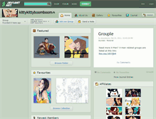 Tablet Screenshot of kittykittyboomboom.deviantart.com
