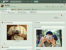 Tablet Screenshot of davless.deviantart.com