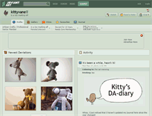 Tablet Screenshot of kittyvane.deviantart.com