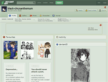 Tablet Screenshot of black-chrysanthemum.deviantart.com