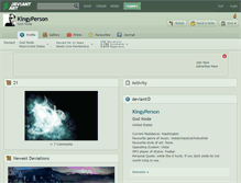 Tablet Screenshot of kingyperson.deviantart.com