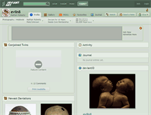 Tablet Screenshot of eviln8.deviantart.com
