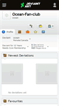 Mobile Screenshot of ocean-fan-club.deviantart.com