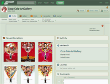 Tablet Screenshot of coca-cola-artgallery.deviantart.com