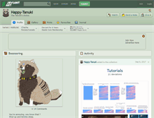 Tablet Screenshot of happy-tanuki.deviantart.com