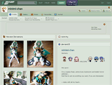 Tablet Screenshot of minimi-chan.deviantart.com