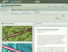 Tablet Screenshot of greendragonworkshop.deviantart.com