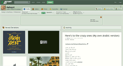 Desktop Screenshot of mahayni.deviantart.com