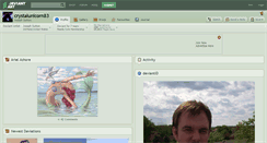 Desktop Screenshot of crystalunicorn83.deviantart.com