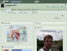 Tablet Screenshot of crystalunicorn83.deviantart.com
