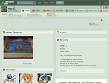 Tablet Screenshot of may12.deviantart.com