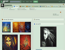 Tablet Screenshot of mezamine.deviantart.com