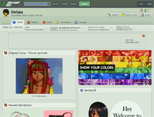 Tablet Screenshot of dieliala.deviantart.com