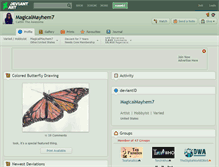 Tablet Screenshot of magicalmayhem7.deviantart.com