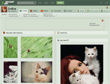 Tablet Screenshot of croeva.deviantart.com