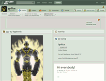 Tablet Screenshot of igniitus.deviantart.com