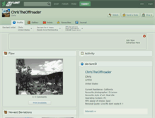 Tablet Screenshot of christheoffroader.deviantart.com