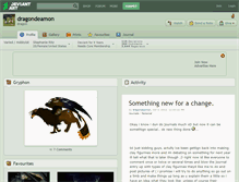 Tablet Screenshot of dragondeamon.deviantart.com