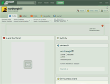Tablet Screenshot of northengirl.deviantart.com