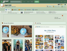 Tablet Screenshot of blah1200.deviantart.com