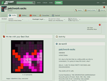 Tablet Screenshot of patchwork-socks.deviantart.com