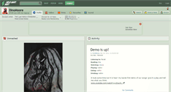 Desktop Screenshot of dinomoore.deviantart.com