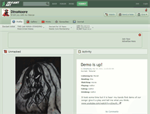Tablet Screenshot of dinomoore.deviantart.com