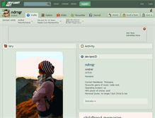 Tablet Screenshot of ndrngr.deviantart.com