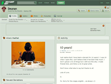 Tablet Screenshot of deunan.deviantart.com
