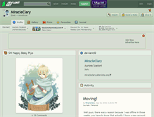 Tablet Screenshot of miracleclary.deviantart.com