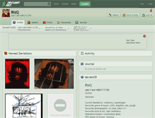 Tablet Screenshot of bizq.deviantart.com